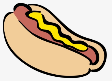 Vector Illustration Of Cooked Hot Dog Or Hotdog Frankfurter - Cooked Hotdog Clipart, HD Png Download, Transparent PNG