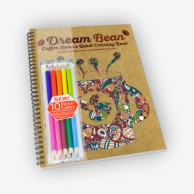 Spiral-bound Coloring Book With Coffee Theme And Colored - Graphic Design, HD Png Download, Transparent PNG