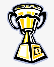 Vector Illustration Of Winner S Trophy Cup Prize Award - Illustration, HD Png Download, Transparent PNG