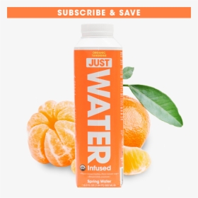 Organic Tangerine - 24 Pack - Just Water - Just Water - Tetra Pak Just Water, HD Png Download, Transparent PNG
