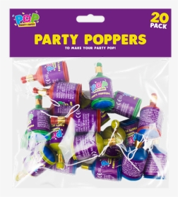Party Poppers - 20 Pack - Birthday Candle, HD Png Download, Transparent PNG