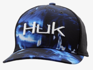 Huk Camo Trucker Stretch Cap   Class Lazyload None - Huk Mossy Oak Elements Hat, HD Png Download, Transparent PNG