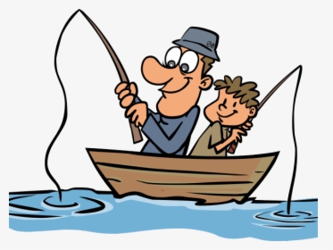 Fisherman Clipart Fishing Village - Father And Son Fishing, HD Png Download, Transparent PNG