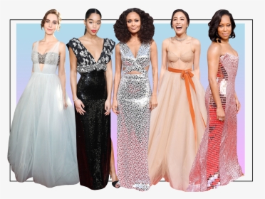 Photo Compilation Of Allison Brie Laura Harrier Thandie - Prom Gowns Trend 2019, HD Png Download, Transparent PNG