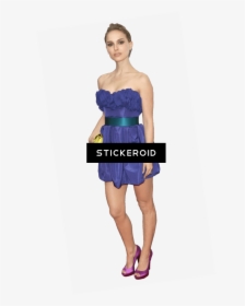 Natalie Portman Purple Dress - Cocktail Dress, HD Png Download, Transparent PNG