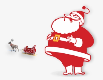 Santa Image 1 Sleigh Riders Default Clipart , Png Download - Cartoon, Transparent Png, Transparent PNG