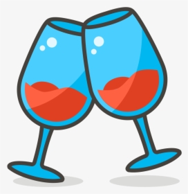 Wine Glass Clipart Clinking - Wine Glass Vector Clipart, HD Png Download, Transparent PNG