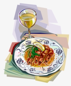 Vector Illustration Of Langostino Prawn Shrimp Seafood - Fast Food, HD Png Download, Transparent PNG