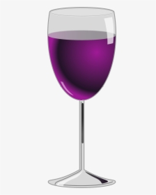 Purple Wine Clip Art - Purple Wine Glass Png, Transparent Png, Transparent PNG