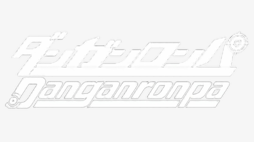 #danganronpa #japanese #english #white #logo Made By - Danganronpa Title, HD Png Download, Transparent PNG