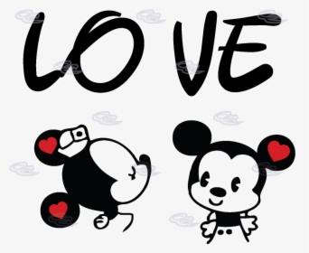Mickey And Minnie Love Png - Love Mickey Y Minnie, Transparent Png, Transparent PNG
