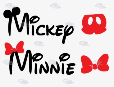 Mickey And Minnie Name, HD Png Download, Transparent PNG
