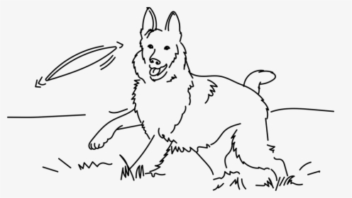Dog, Game, Play, Happy, German Shepherd Dog, Mammals - Coloring Book, HD Png Download, Transparent PNG