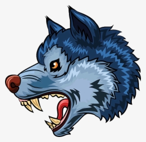 Mouth Clipart Wolf Graphics Illustrations Free On Transparent - Growling Wolf Cartoon, HD Png Download, Transparent PNG