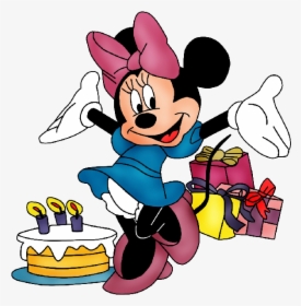 Red Minnie Mouse Clip Art Car Interior Design - Birthday Minnie Mouse Png, Transparent Png, Transparent PNG