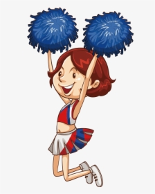 Cheerleader Clipart Split - Illustration, HD Png Download, Transparent PNG