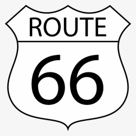 Route 66 Sign - Cartoon Route 66 Sign, HD Png Download, Transparent PNG