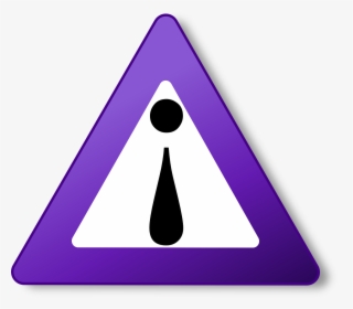 Attention Sign Purple, HD Png Download, Transparent PNG