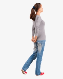 Woman Back View Png , Png Download - Woman Standing Back Png, Transparent Png, Transparent PNG