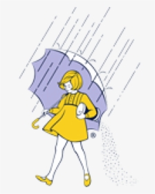Transparent Morton Salt Png - Umbrella Girl Morton Salt, Png Download, Transparent PNG