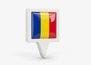 Square Pin Icon - Romania Pin Flag Png, Transparent Png, Transparent PNG