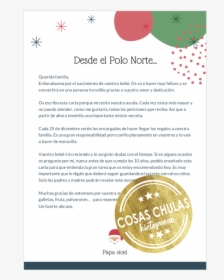 Carta De Papa Noel A Padres Y Madres - Carta Sobre Papá Noel, HD Png Download, Transparent PNG