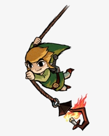 Clip Royalty Free Stock Object Zelda Wiki - Swinging On A Rope Character, HD Png Download, Transparent PNG