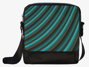 Glossy Green Gradient Stripes Crossbody Nylon Bags - Messenger Bag, HD Png Download, Transparent PNG