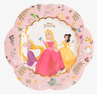 Disney Princess True Shapes Paper Plates - Assiette Princesse Disney, HD Png Download, Transparent PNG