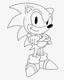 Sonic Is Being Issued A Thumbs Up The Hand Coloring - Classic Sonic Coloring Pages, HD Png Download, Transparent PNG