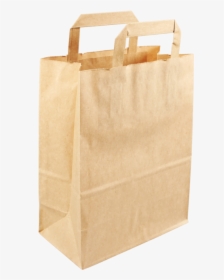 Bag, Pulp, Flat Paper Handles, 22x 10x28cm, Carrier, HD Png Download, Transparent PNG