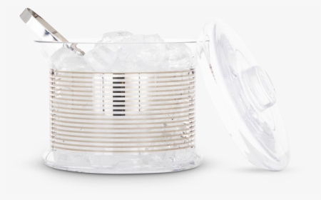 Tank Ice Bucket Platinum Stripe Tongs - Laundry Basket, HD Png Download, Transparent PNG
