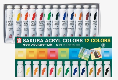 Sakura Acrylic Color 12ml, HD Png Download, Transparent PNG