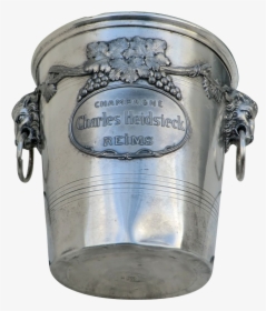 Vintage Champagne Ice Bucket-charles Heidsieck - Drink, HD Png Download, Transparent PNG