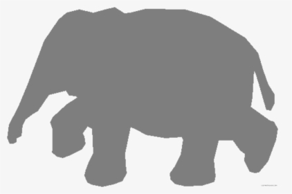 Grey Elephant Animal Free Black White Clipart Images - Indian Elephant, HD Png Download, Transparent PNG