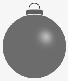 Sphere,christmas Ornament,circle - Christmas Bauble Clipart Black, HD Png Download, Transparent PNG
