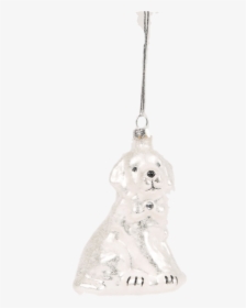 Sass And Belle Glass Dog Christmas Tree Decoration - Silver, HD Png Download, Transparent PNG