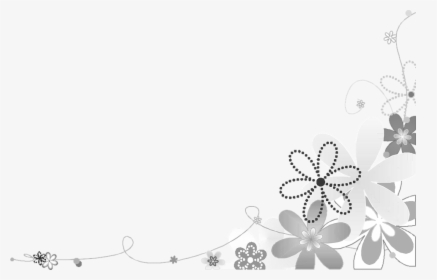 Grey Floral Border Png Picture - Thank You For Being There When I Needed You, Transparent Png, Transparent PNG
