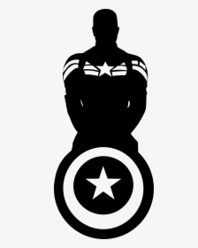 Captain America Black And White, HD Png Download, Transparent PNG