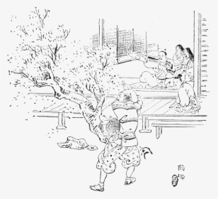 Japanese Fairy Book - Man Who Made Withered Trees Blossom, HD Png Download, Transparent PNG