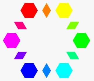 6 Hexagons 6 Diamonds Clip Arts - أشكال هندسية Png, Transparent Png, Transparent PNG