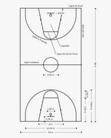 Original Basketball Court Size, HD Png Download, Transparent PNG