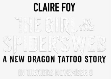 The Girl In The Spider S Web - Girl With The Dragon Tattoo, HD Png Download, Transparent PNG