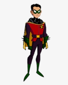 Damian Wayne, Also Known As Robin, Is The Son Of Bruce - Robin Tim Drake Dcau, HD Png Download, Transparent PNG