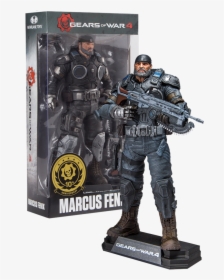 Mcfarlane Toys Gears Of War 4 Marcus Fenix 7 , Png - Figure Marcus Gears Of War, Transparent Png, Transparent PNG