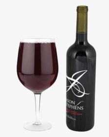 Big Swig Wine Glass - Full Bottle Glass Of Wine, HD Png Download, Transparent PNG
