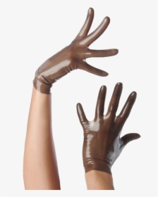 Short Gloves - Transparent Latex Long Gloves, HD Png Download, Transparent PNG
