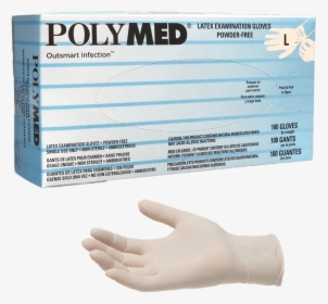 Polymed® Latex Exam Gloves-by Ventyv, Powder Free Yourglovesource - Latex Gloves Powder Free Polymer, HD Png Download, Transparent PNG