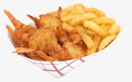 Transparent Fried Shrimp Png - Fried Shrimps With Fries Png, Png Download, Transparent PNG
