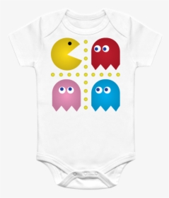 Pac Man Grid Baby Bodysuits - Cartoon, HD Png Download, Transparent PNG